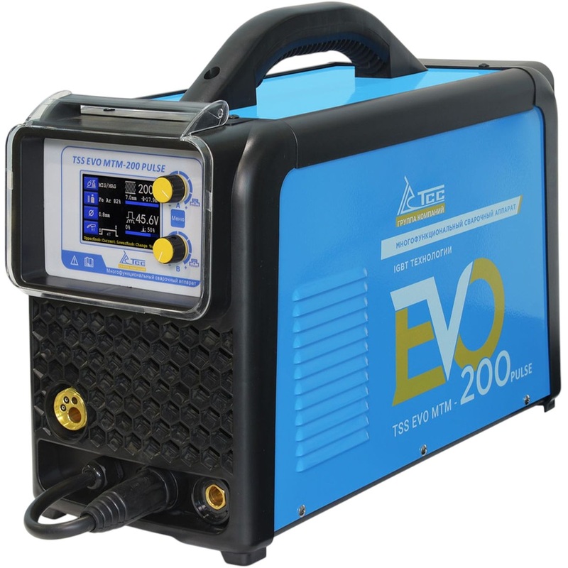 Изображение товара Многофункциональный сварочный инвертор ТСС EVO MTM-200 Pulse с LCD дисплеем