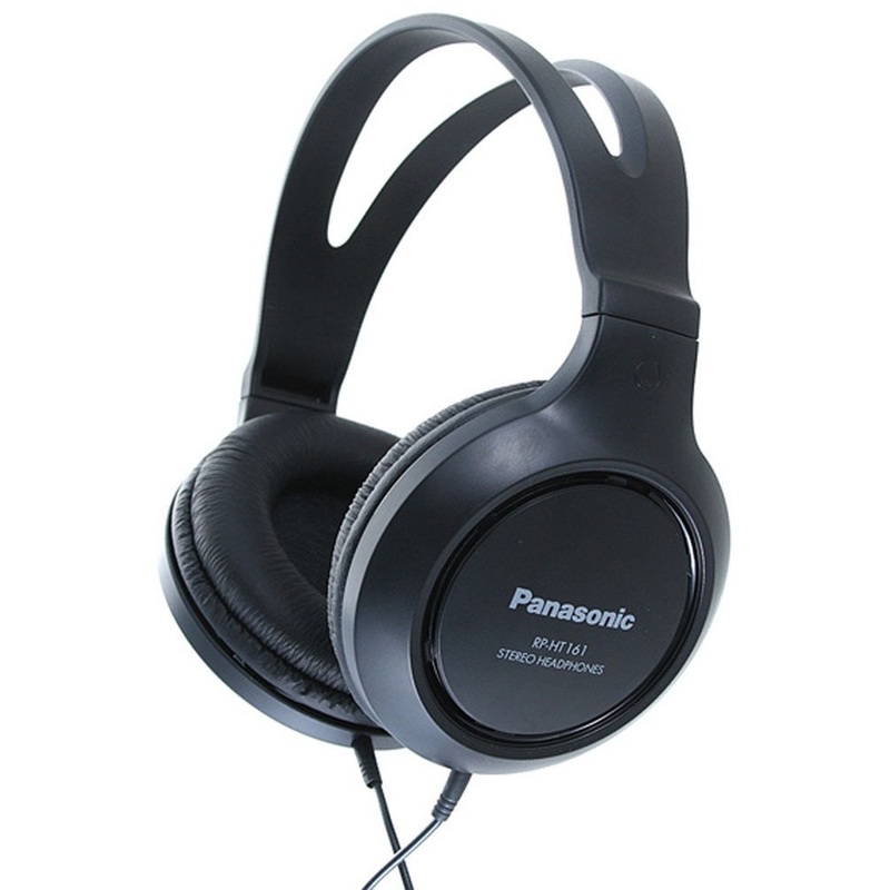 Изображение товара Наушники Panasonic RP-HT161E-K черные – полноразмерные проводные