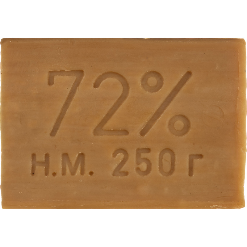 Изображение товара Хозяйственное мыло 72% 250 г без упаковки для стирки и гигиены