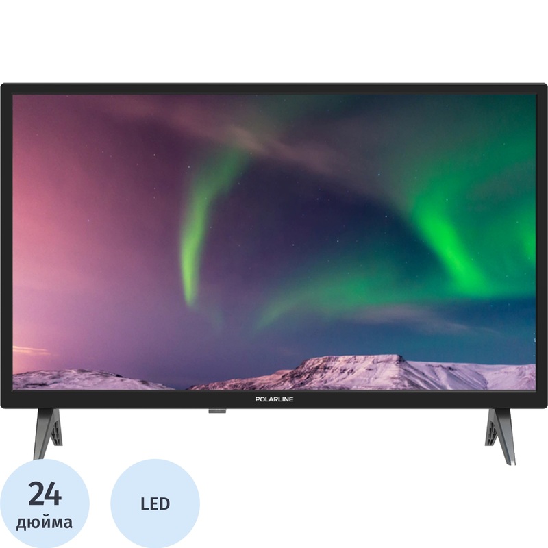 Изображение товара Телевизор Polarline 24PL12TC HD: 24" LED Direct LED, DVB-T2/C/S/S2, 3x HDMI Изображение товара Телевизор Polarline 24PL12TC HD: 24" LED Direct LED, DVB-T2/C/S/S2, 3x HDMI