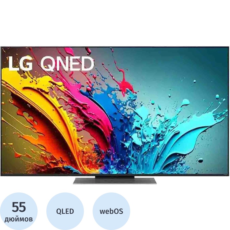 Изображение товара Телевизор 55 LG 55QNED86T6A.ARUB с 4K HDR WebOS Wi-Fi и Bluetooth