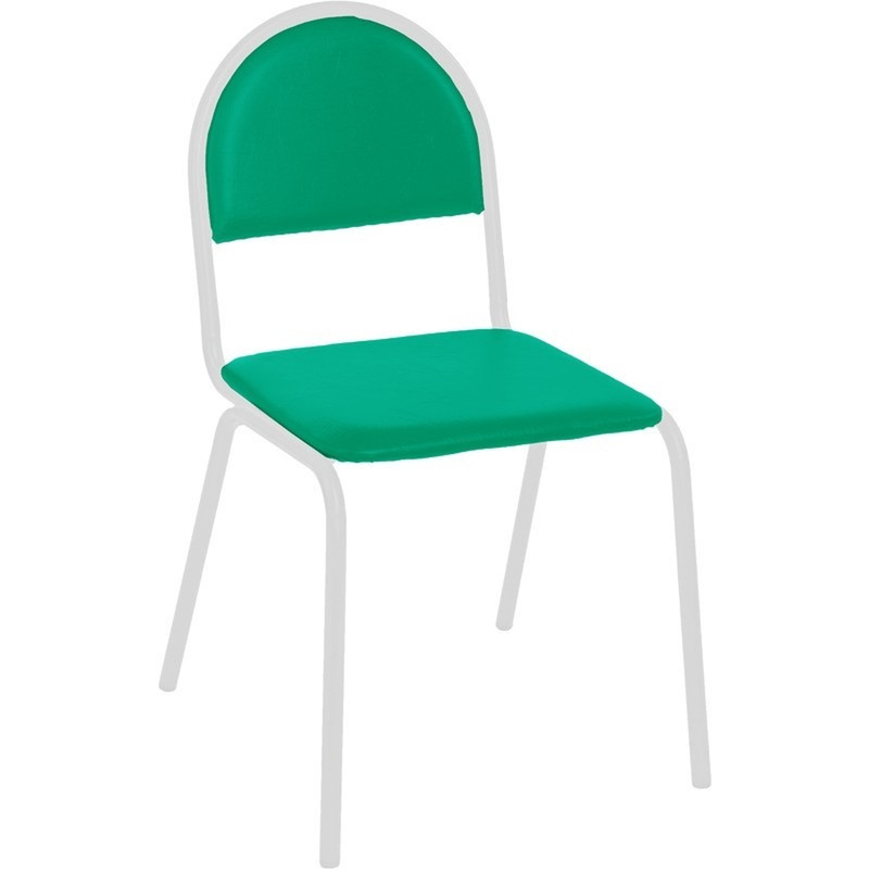 Изображение товара Офисный стул Серна СМ-7/22 ярко-зелёный из экокожи и металла