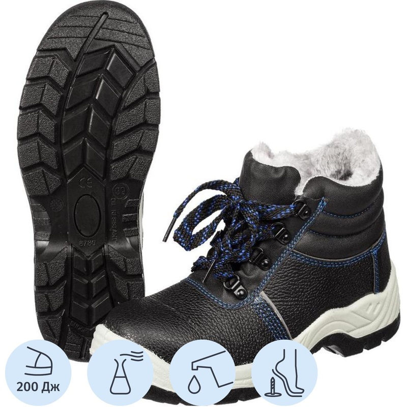 Изображение товара Рабочие зимние ботинки из натуральной и искусственной кожи 116152-МП ПУ-ТПУ защитные