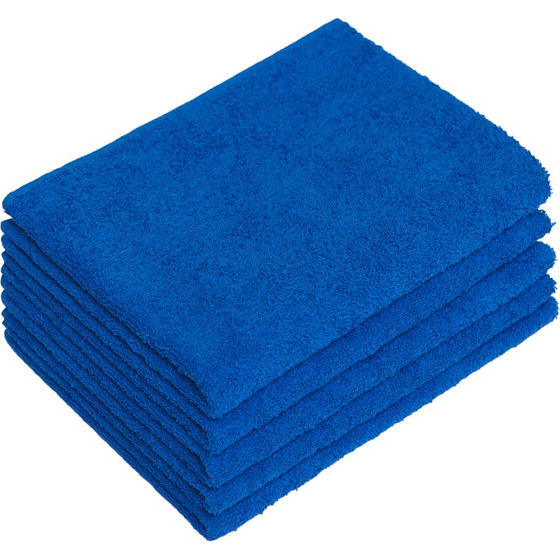 Изображение товара Махровые полотенца набор 5 штук голубые 50x90 см 440 г/кв.м хлопковые