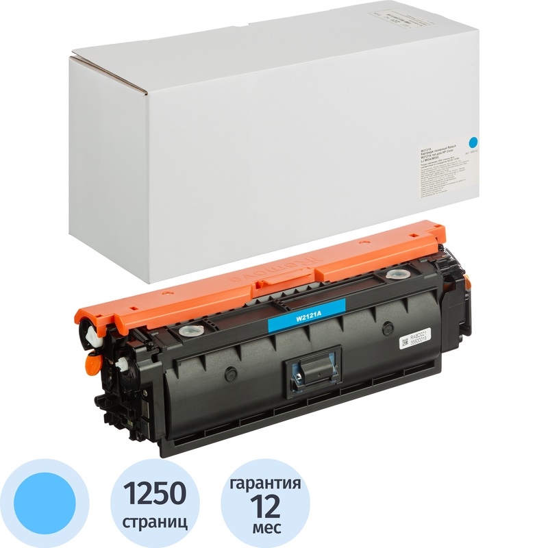 Изображение товара Картридж лазерный Retech W2121A для HP голубой совместимый