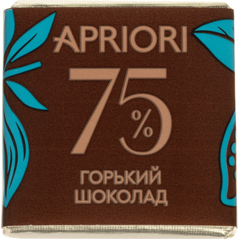 Изображение товара Шоколад порционный Apriori горький 75% какао (1250 г в упаковке)
