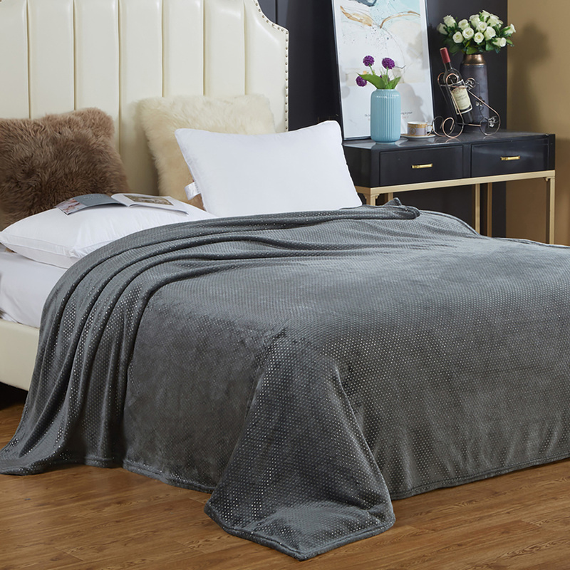 Изображение товара Плед Cleo Luna велсофт 200x220 см серый высокое качество современный дизайн