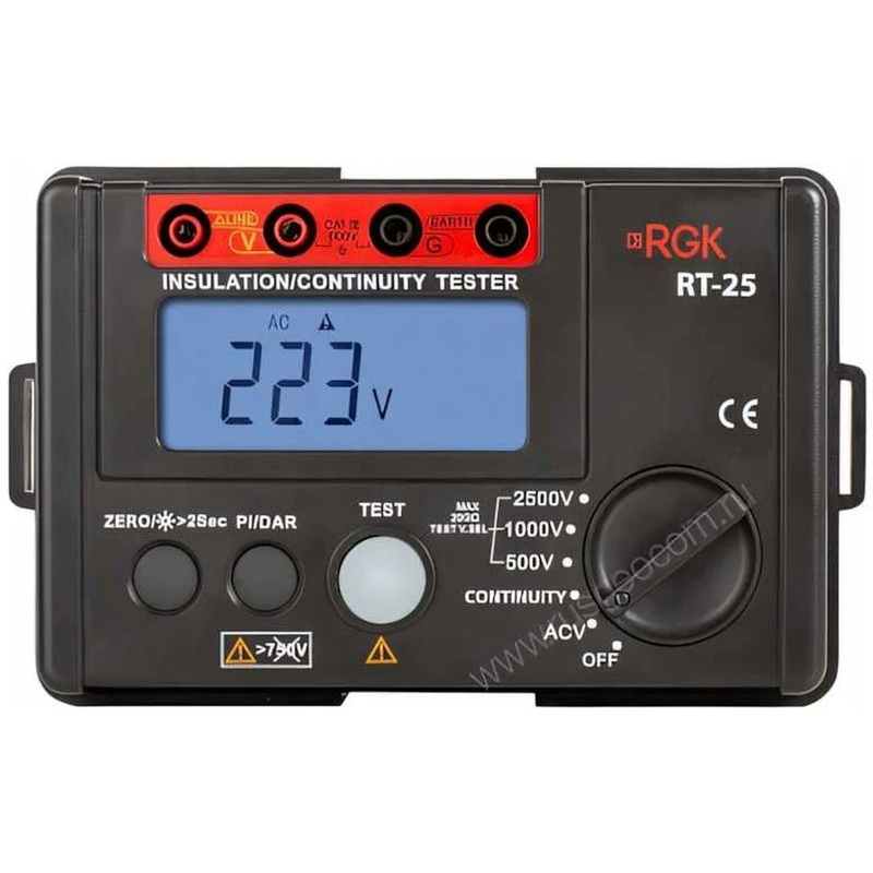 Изображение товара Мультиметр RGK RT-25 цифровой с поверкой для измерения сопротивления и диагностики