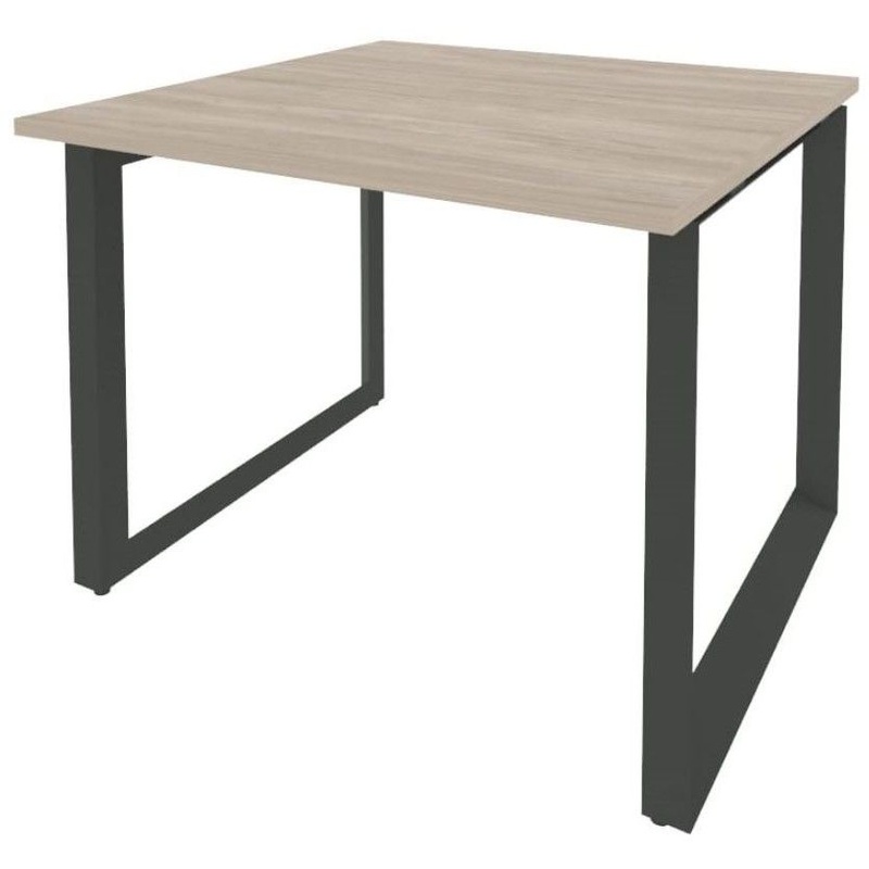 Изображение товара Стол для переговоров Onix-O O.MO-PRG-1.1 дуб аттик/антрацит 980х980х750 мм