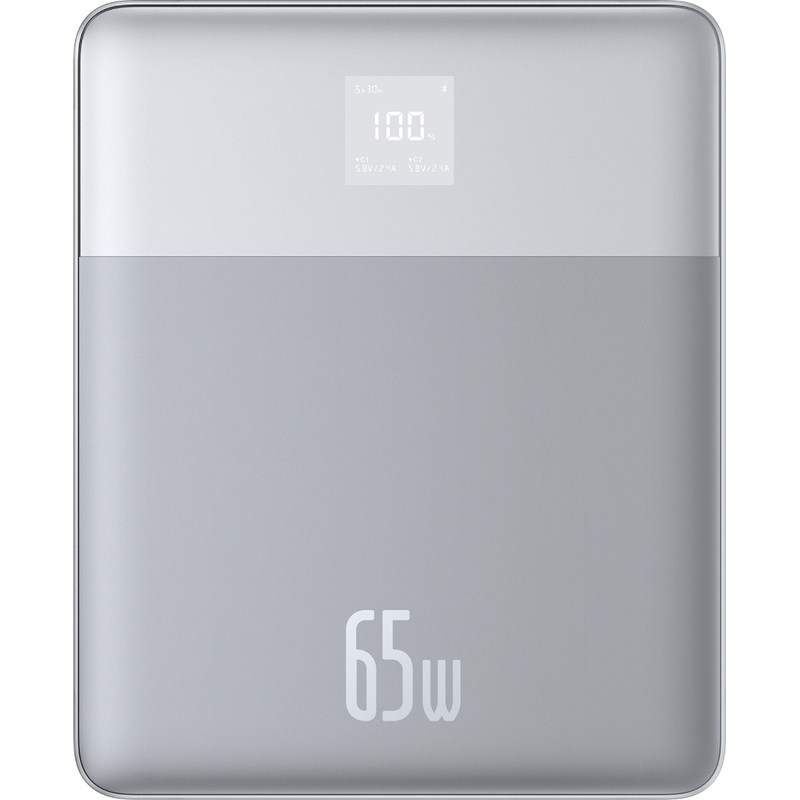 Изображение товара Внешний аккумулятор Baseus 12000 мАч 65W серебристый для смартфонов и ноутбуков