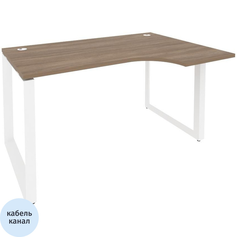 Изображение товара Стол эргономичный ONIX-О правый (дуб аризона/белый, 1380х980х750 мм)