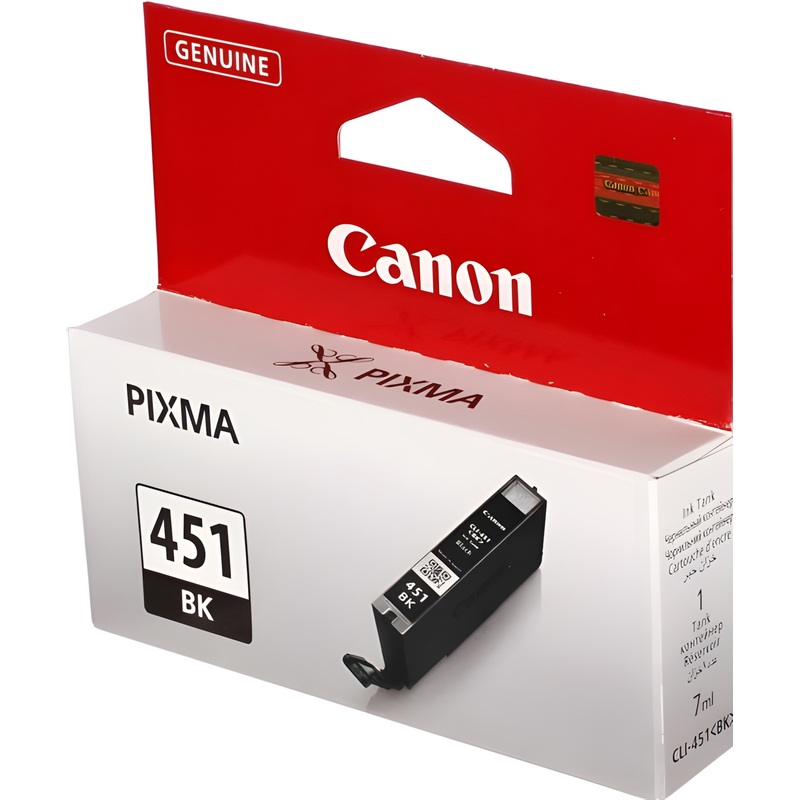 Изображение товара Оригинальный черный струйный картридж Canon CLI-451BK 6523B001 для PIXMA