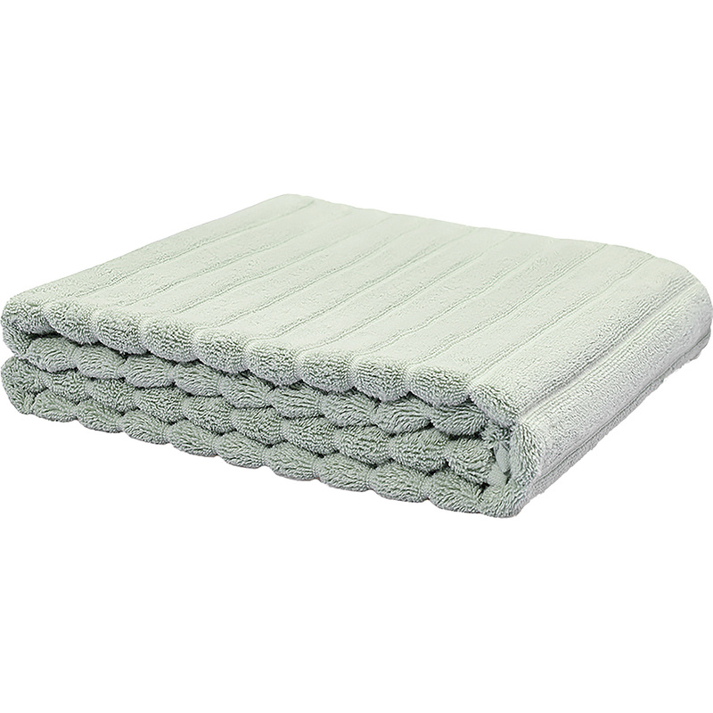 Изображение товара Махровое полотенце Essential 70x140 см зеленое из хлопка плотностью 623 г/кв.м