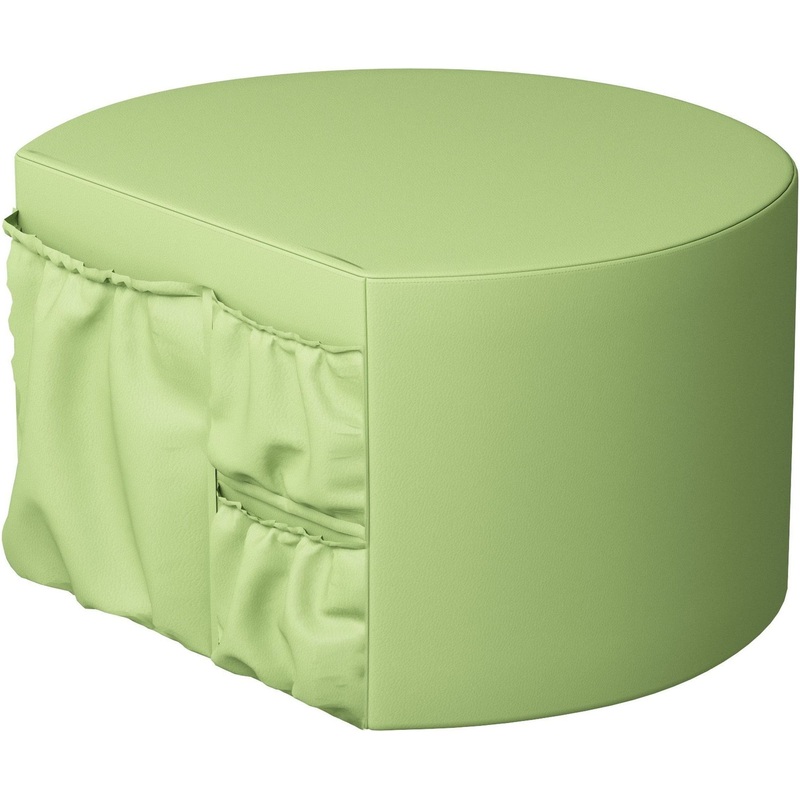 Изображение товара Пуф Flip БМ11/1 с карманами для хранения искусственная кожа светло-зеленый