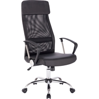 Кресло для руководителя Easy Chair 589 TPU чёрное (искусственная  кожа/сетка, металл)