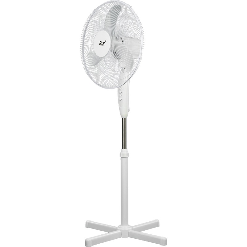 Изображение товара Напольный вентилятор Rix RSF-4000W белый механический 3 скорости