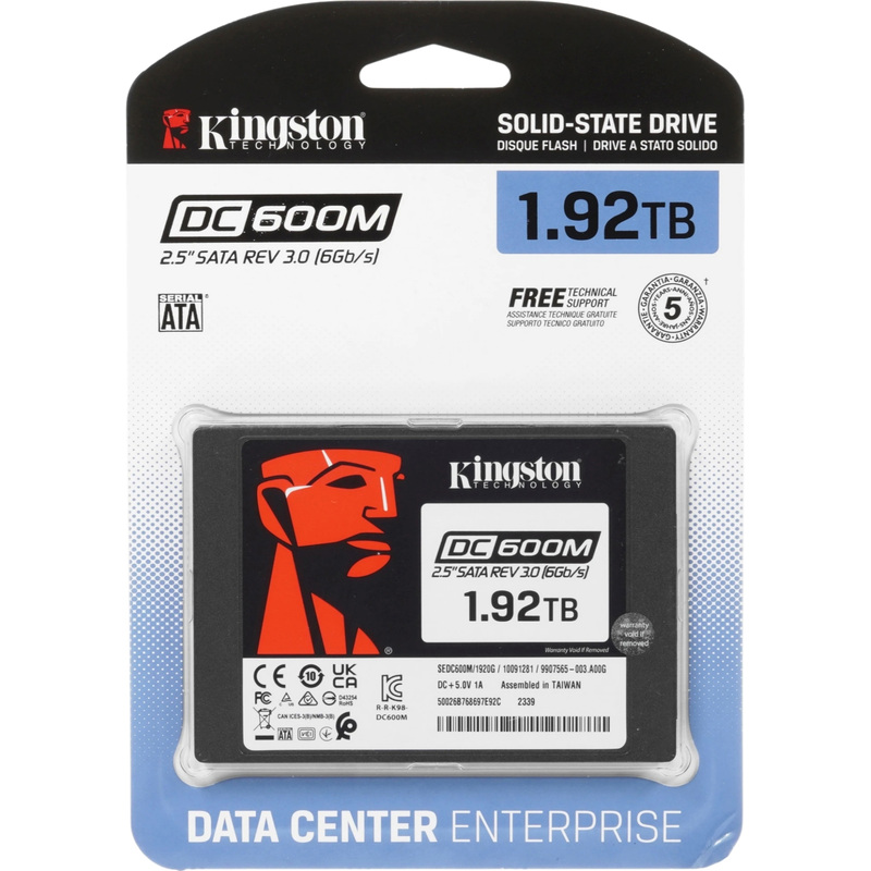 Изображение товара SSD накопитель Kingston DC600M 1.92 ТБ (SEDC600M/1920G)