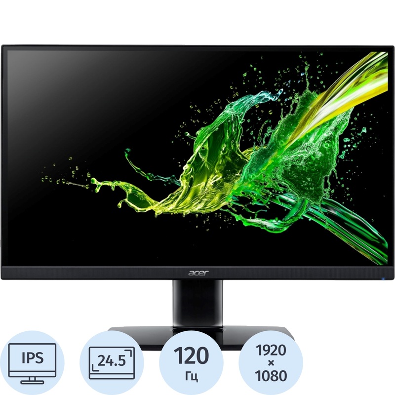 Изображение товара Монитор 24.5 Acer KA252QG0bi IPS Full HD 120 Гц черный