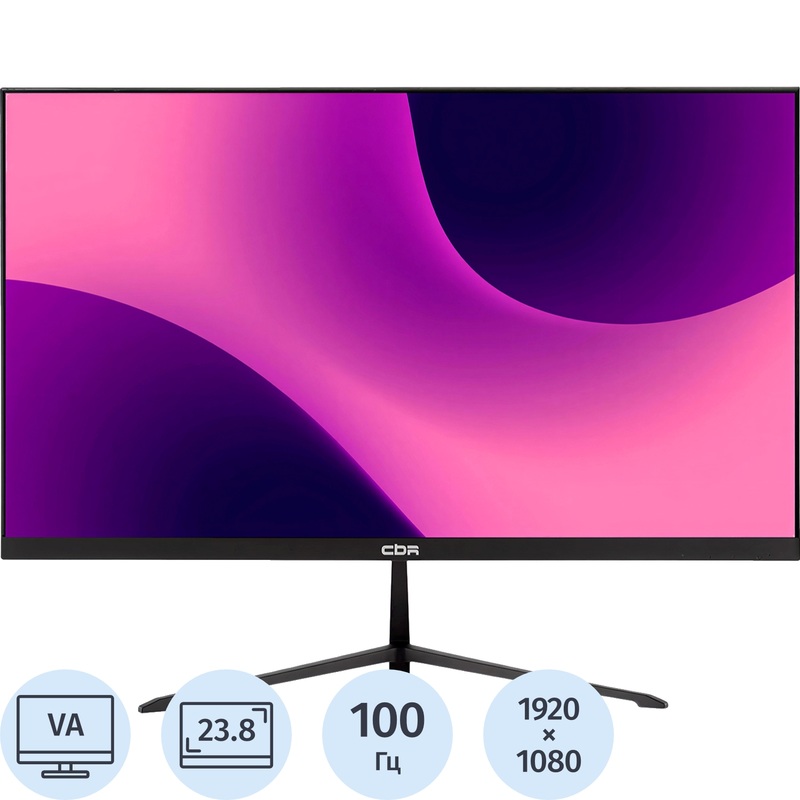 Изображение товара Монитор 23.8" CBR ME-2408 чёрный (LCD-ME2408-OPC) Изображение товара Монитор 23.8" CBR ME-2408 чёрный (LCD-ME2408-OPC)
