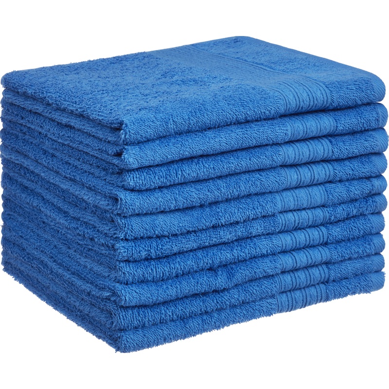 Изображение товара Полотенце махровое Luscan 50x90 см ярко-синее 10 шт