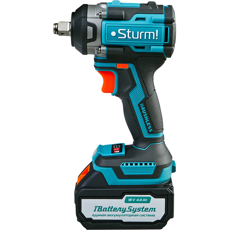 Изображение товара Гайковёрт аккумуляторный Sturm 18В 500Нм с кейсом и 1 АКБ