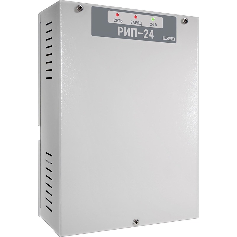 Изображение товара Источник бесперебойного питания Болид РИП-24 исп 04 для охранных систем и видеонаблюдения