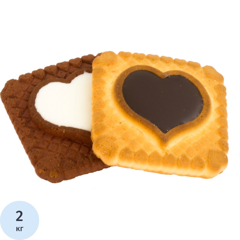 Изображение товара Печенье сахарное Ванюшкины сладости Кофейная любовь в глазури 2 кг
