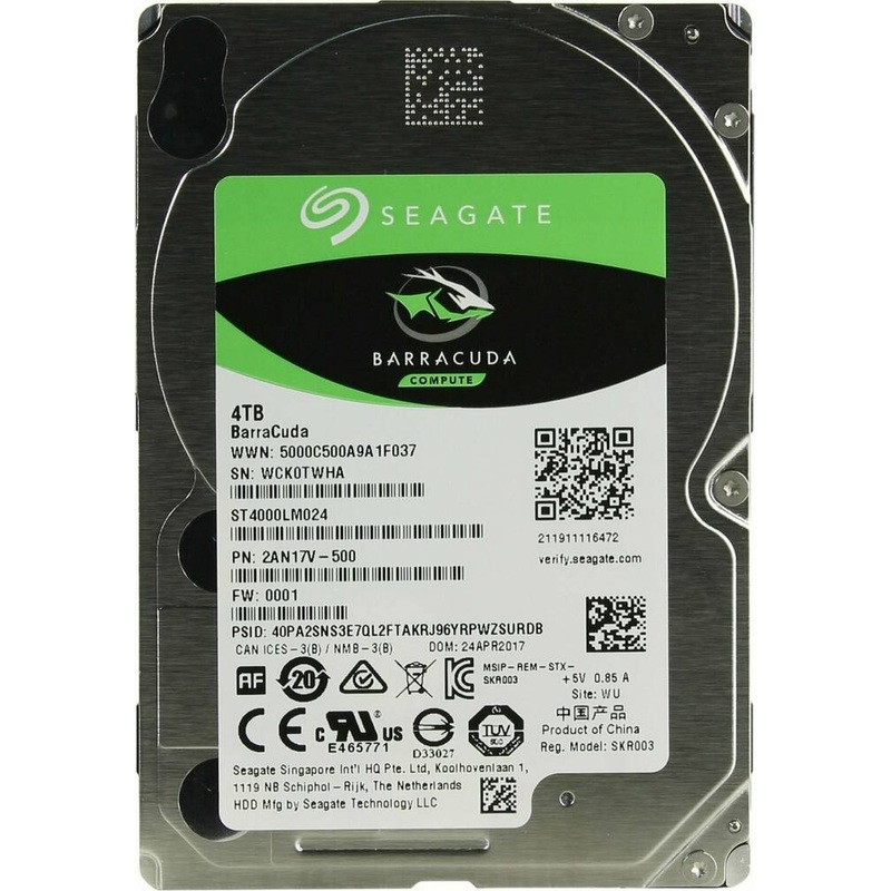 Изображение товара Жесткий диск Seagate 4 ТБ ST4000LM024 2.5 дюйма SATA 5400 об/мин