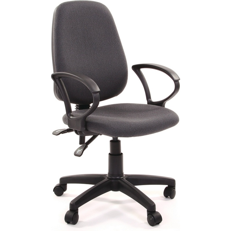 Изображение товара Офисное кресло Комус Мебель Easy Chair 318 серое механизм качания Asynchro