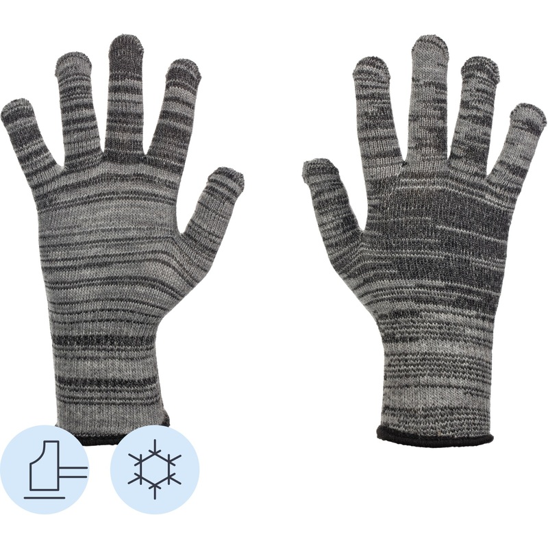 Изображение товара Перчатки рабочие утеплённые Manipula Винтёр WG-701 полушерстяные серые