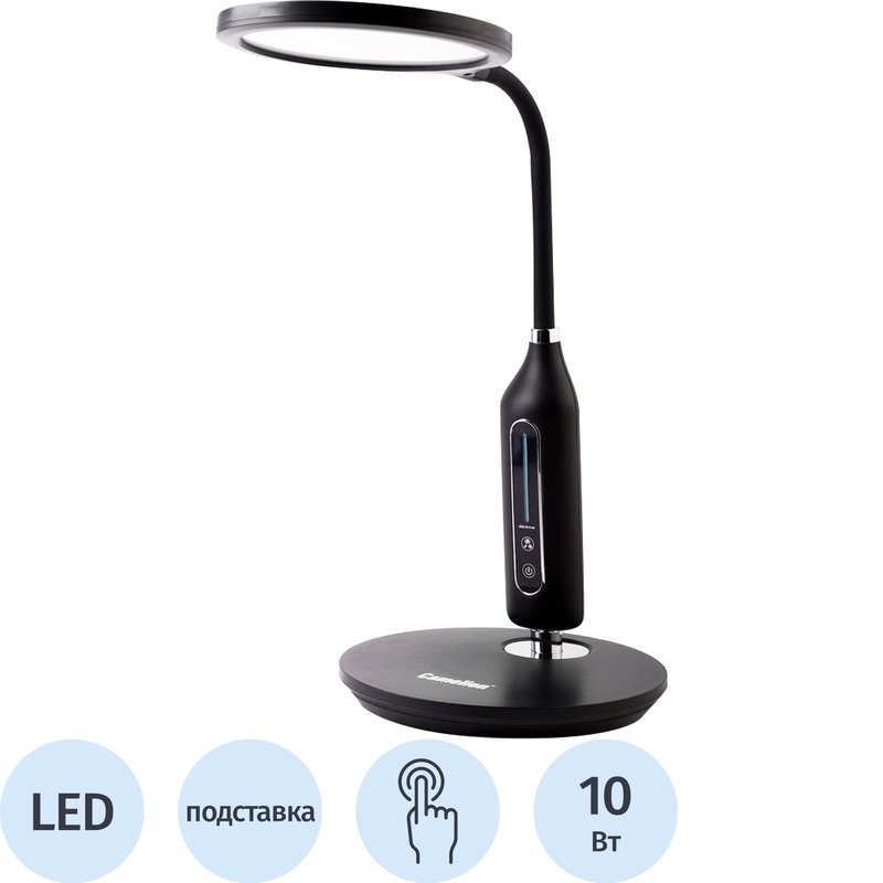 Изображение товара Светильник настольный Camelion KD-862 C02 черный с регулируемым светом