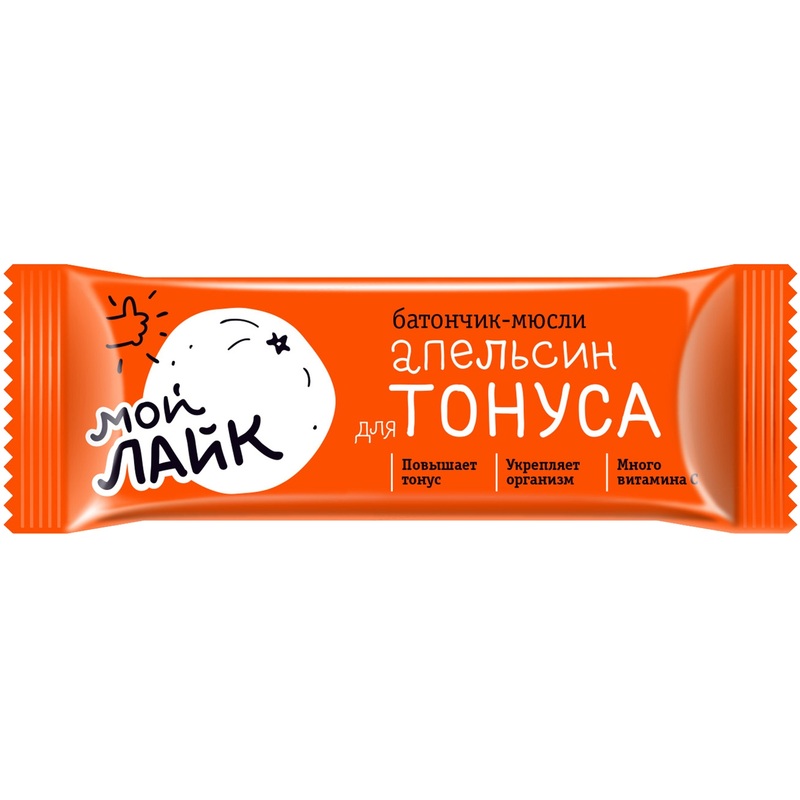 Изображение товара Батончик мюсли Леовит Апельсин 25 г - полезный перекус с витаминами в России