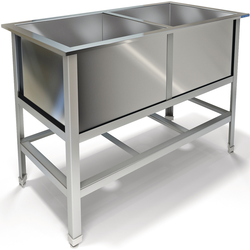 Изображение товара Ванна моечная ВМ-21/430 из нержавеющей стали двухкамерная