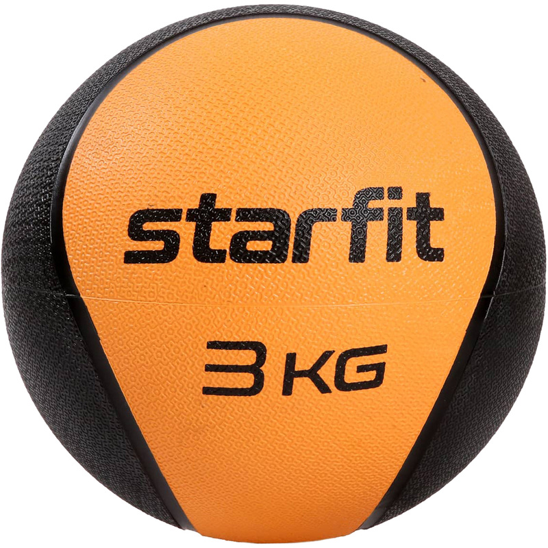 Изображение товара Медбол 3 кг Starfit GB-702 оранжевый для фитнеса и реабилитации