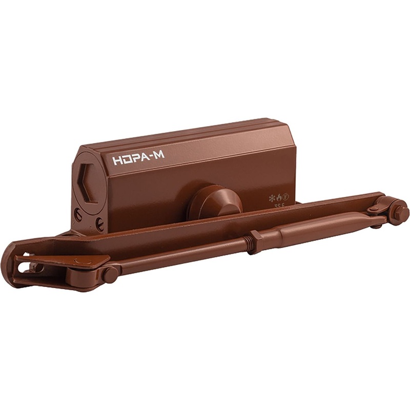 Изображение товара Дверной доводчик Нора-М №3S до 80 кг коричневый для автоматического закрытия дверей