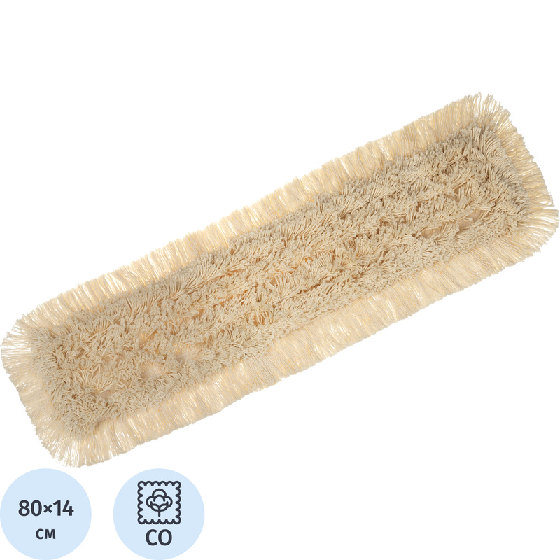 Изображение товара Насадка МОП для швабры-флаундера бежевого цвета 80x14 см
