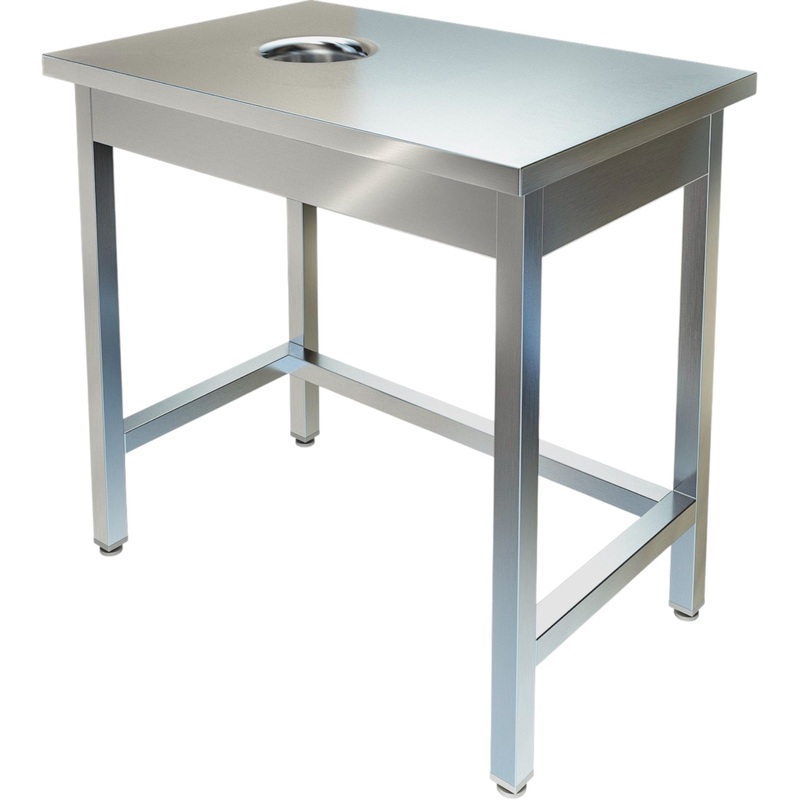 Изображение товара Производственный стол Техно-ТТ СПС-832/907 900х700х850 мм нержавеющая сталь