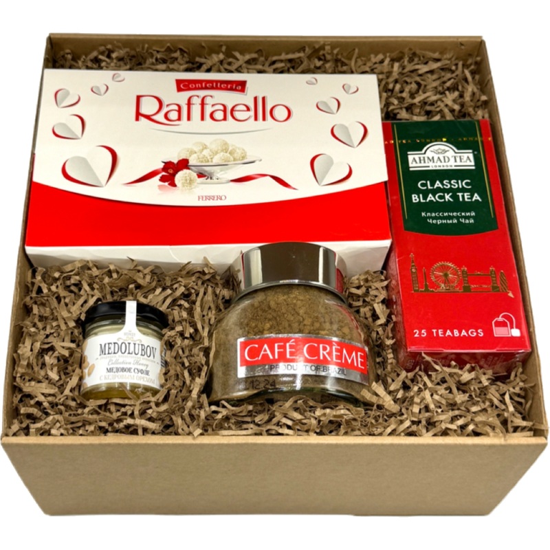 Изображение товара Подарочный набор Азбука Праздника Праздник вкуса №5 650 г с конфетами чаем и кофе