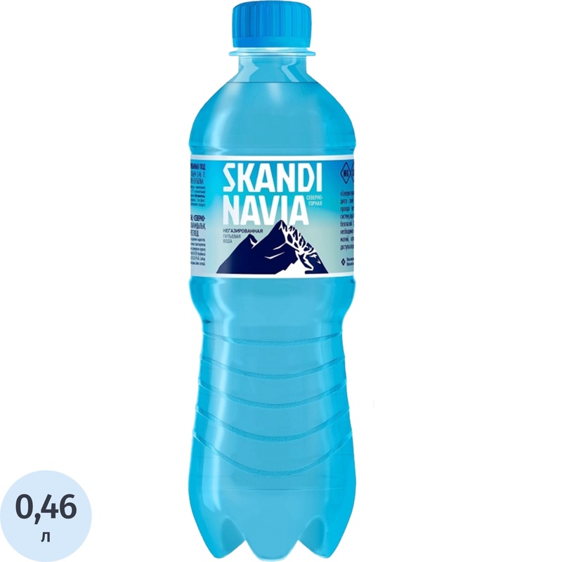 Изображение товара Вода питьевая Скандинавия негазированная 0.46 л Изображение товара Вода питьевая Скандинавия негазированная 0.46 л