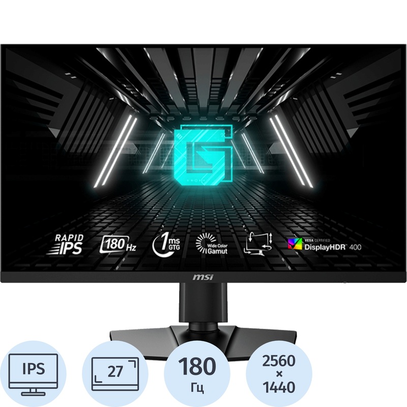 Изображение товара Монитор MSI G274QPF 27 IPS 2560x1440 180Hz VESA Черный