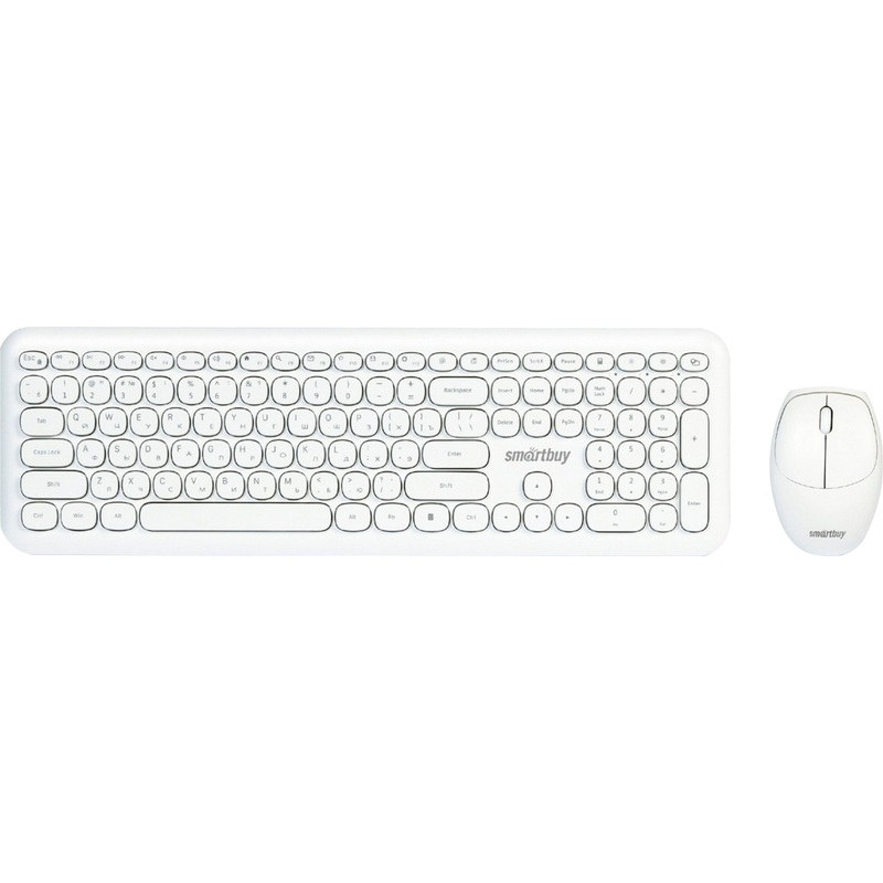 Изображение товара Комплект беспроводной клавиатуры и мыши Smartbuy SBC-666395AG-W