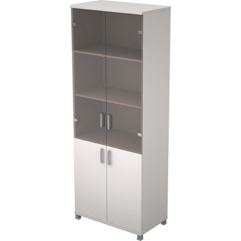 Изображение товара Шкаф для документов Avance 6ШД.005.3 со стеклом белый 800х450х2116 мм