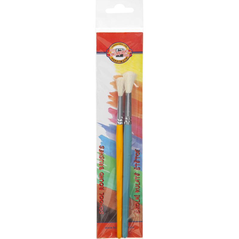 Изображение товара Набор кистей Koh-I-Noor Шустрики коза 2 шт для детей акварель гуашь акрил