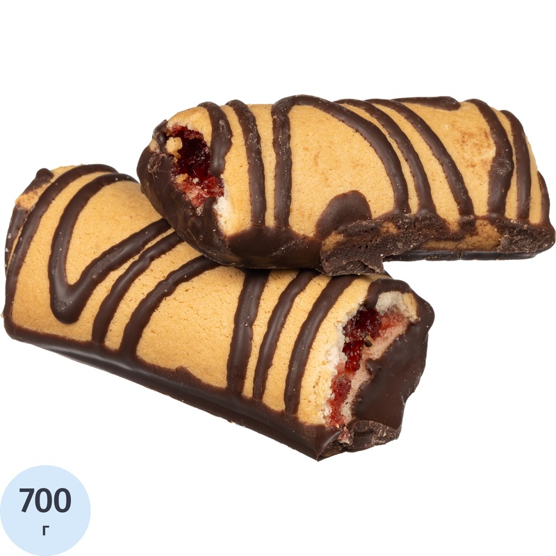 Изображение товара Печенье сдобное в глазури Полет Арлетка с фруктовой начинкой 700 г