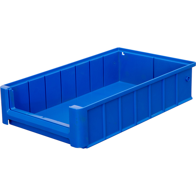 Изображение товара Ящик (лоток) полочный полипропиленовый SK 400х234х90 мм синий морозостойкий Изображение товара Ящик (лоток) полочный полипропиленовый SK 400х234х90 мм синий морозостойкий