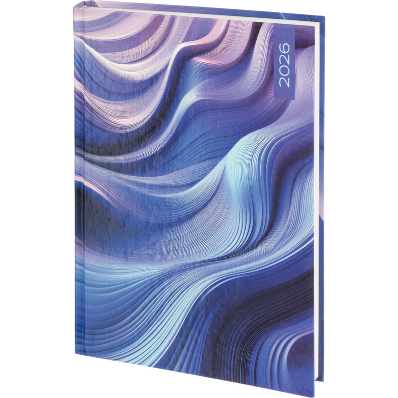 Изображение товара Ежедневник датированный 2026 год Выбор есть Wave А5 160 листов с рисунком