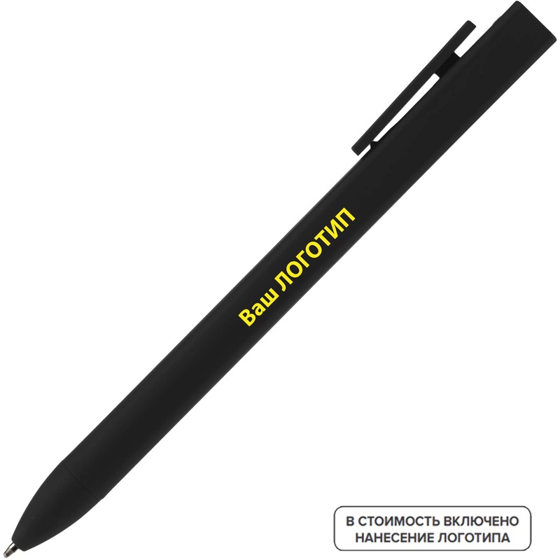 Изображение товара Ручка шариковая автоматическая Swiper SQ ST синяя, черный корпус, 200 шт