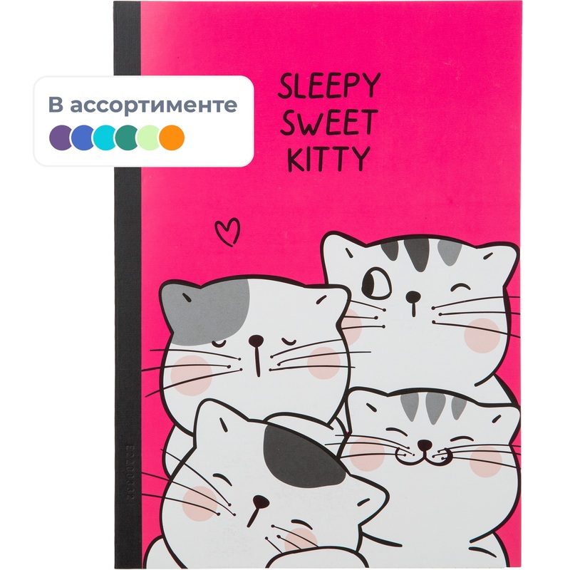 Изображение товара Тетрадь с 60 листами в клетку в мягкой обложке  М&G So Many Cats B5