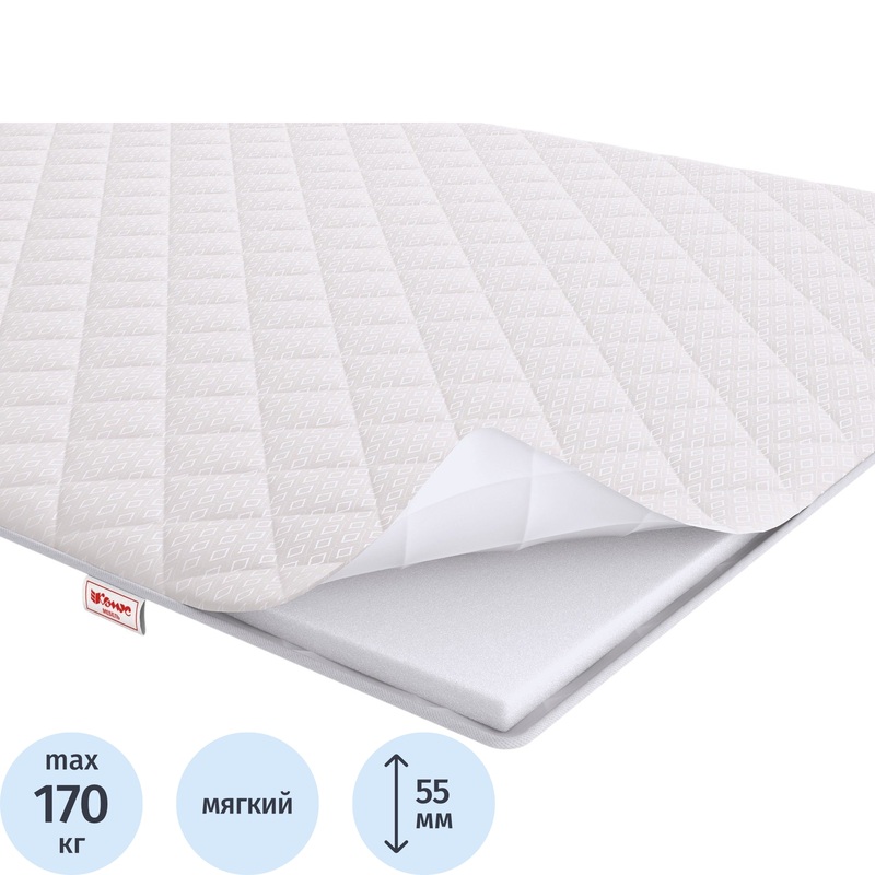 Изображение товара Матрас-топпер Комус Мебель SСH5 roll 1900х900 мм мягкий высокий качество