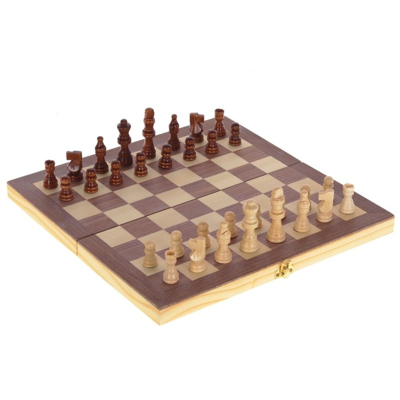 Изображение товара Настольная игра Шахматы шашки нарды 3 в 1 для всей семьи